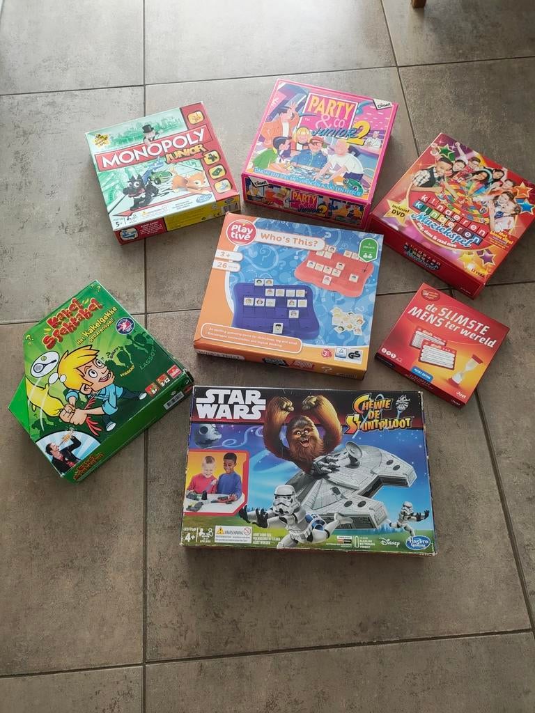 Bordspellenpakket, Vijf spelers of meer, Ophalen, Gebruikt, Diverse