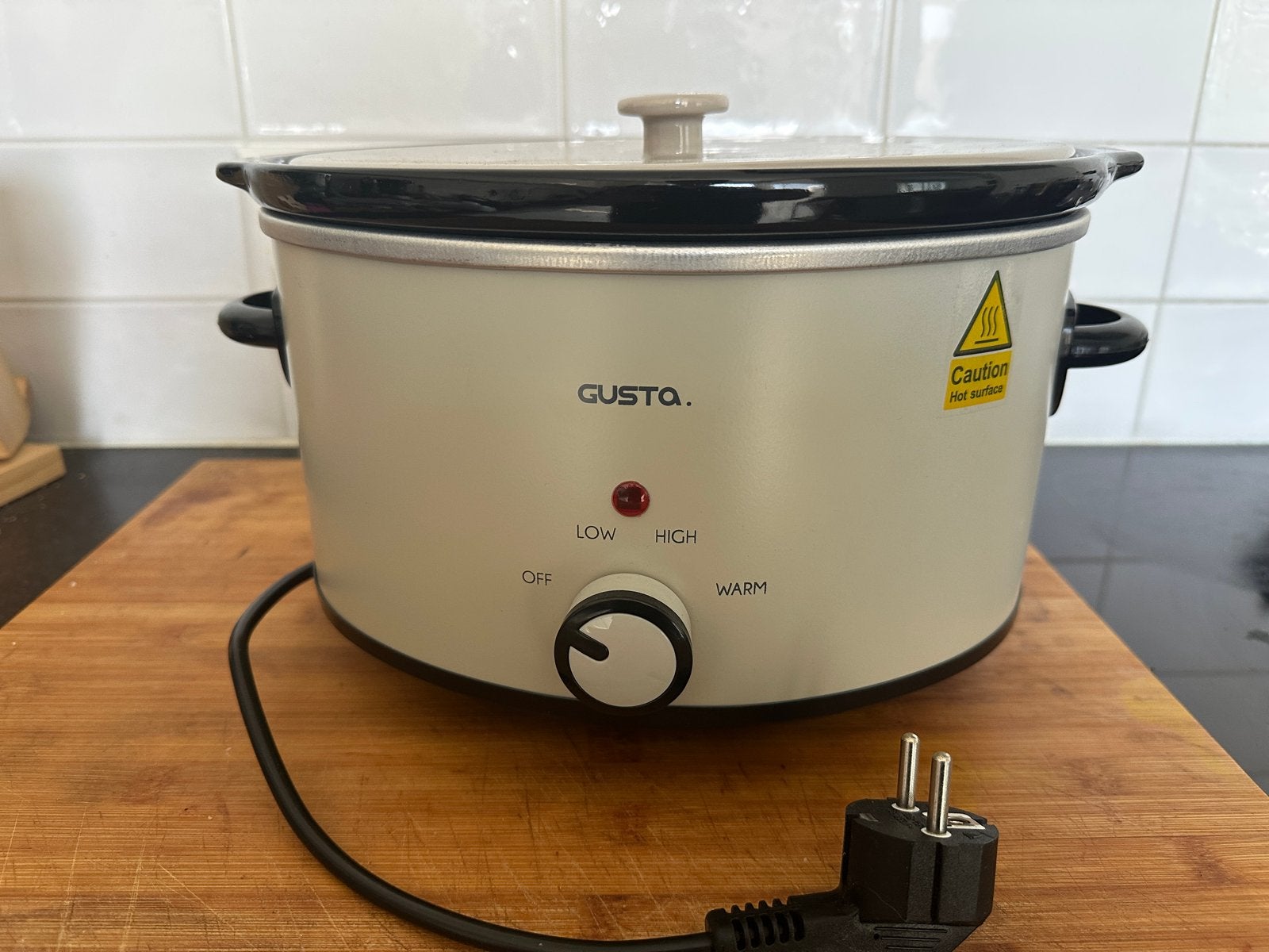Gusta Slowcooker Schongarer 3.5L - Zo goed als nieuw, Ophalen, Zo goed als nieuw