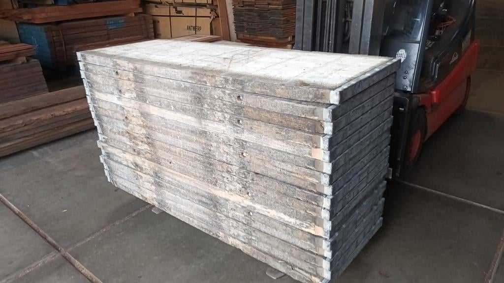 Lariks  lange steenschotten  65x175cm  vlonder terras vloer, Ophalen of Verzenden, Hout