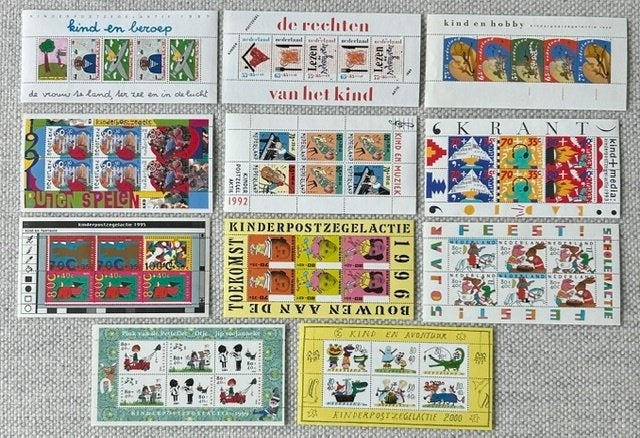 velletjes KINDERPOSTZEGELS  diverse jaren., Verzenden, Na 1940, Postfris