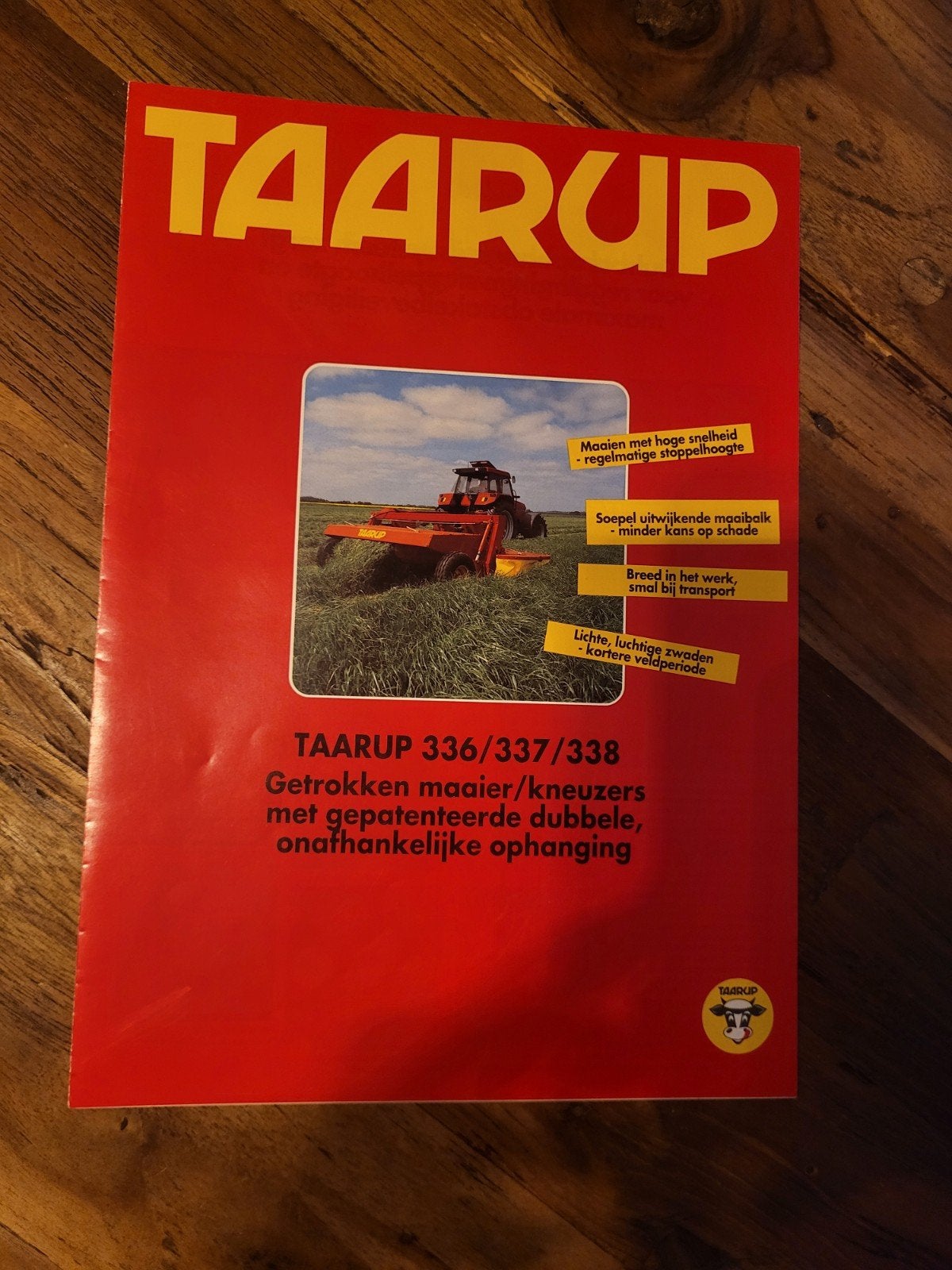 tractor folder Taarup 336/337/338 getrokken maaier/kneuzers, Ophalen of Verzenden, Zo goed als nieuw