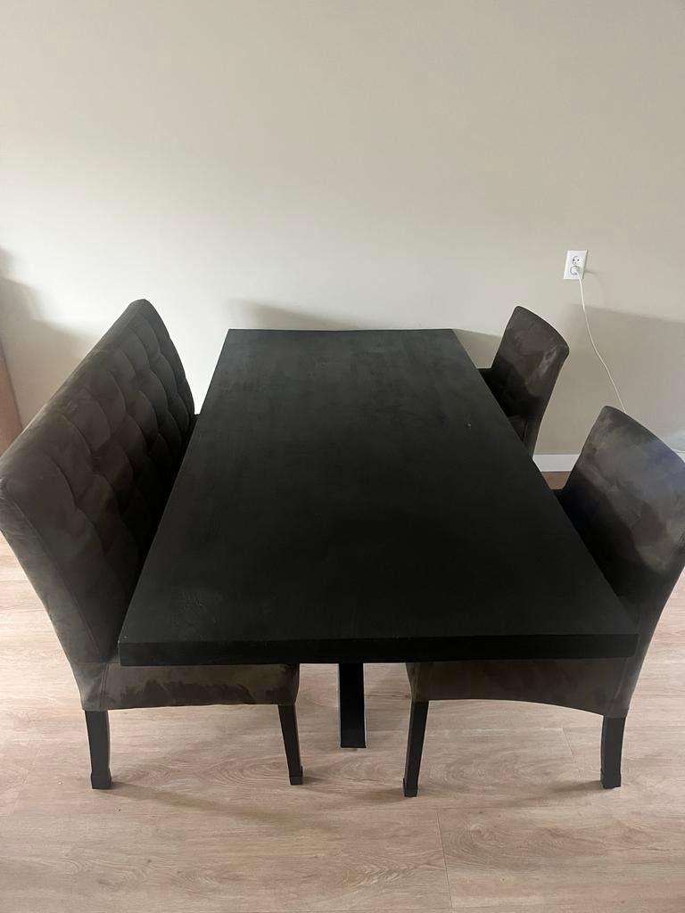 Complete eethoek, Huis en Inrichting, Complete eetkamers, Gebruikt, Minder dan 4 stoelen, Ophalen