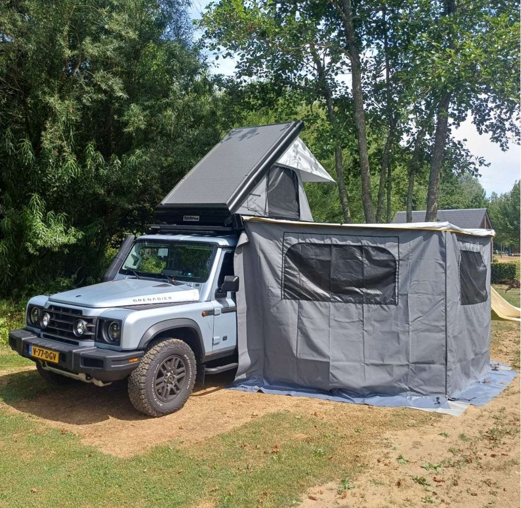 NIEUWE Quick Pitch Daktent en Weathershade Awning luifel, Tot en met 2, Niet ingevuld, Nieuw, Niet ingevuld