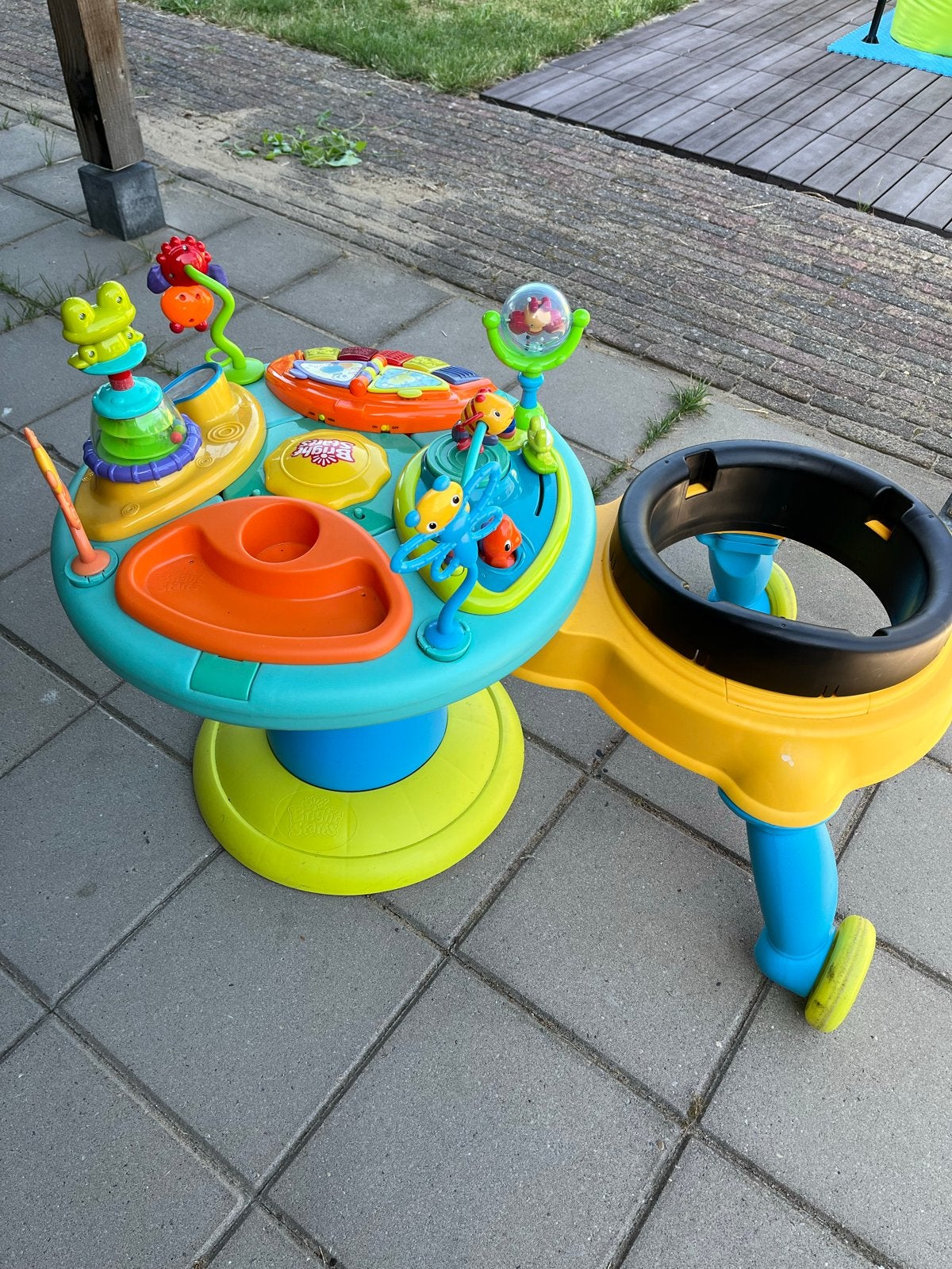 Bright Starts 3-in-1 Around We Go Activity Center, Kinderen en Baby's, Speelgoed | Babyspeelgoed, Ophalen, Gebruikt, Overige typen