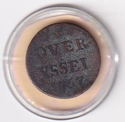 Duit Overijssel 1767  in minimale kwaliteit, Verzenden, Vóór koninkrijk, Overige waardes, Losse munt