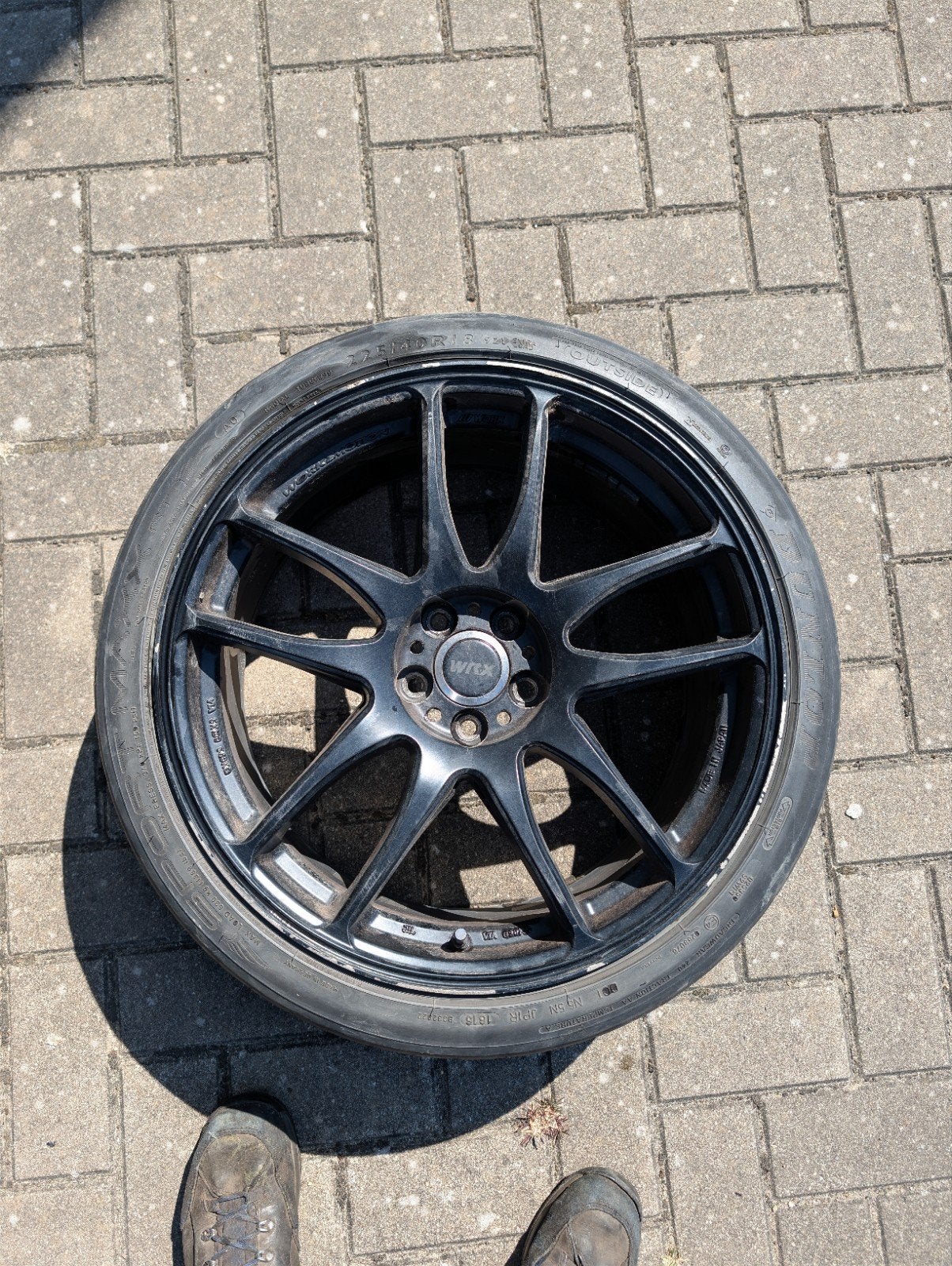 WORK Emotion CR Kiwami 18" 8.5J ET47 5x100 Subaru WRX, Auto-onderdelen, Banden en Velgen, Ophalen, 18 inch, Gebruikt, Velg(en)
