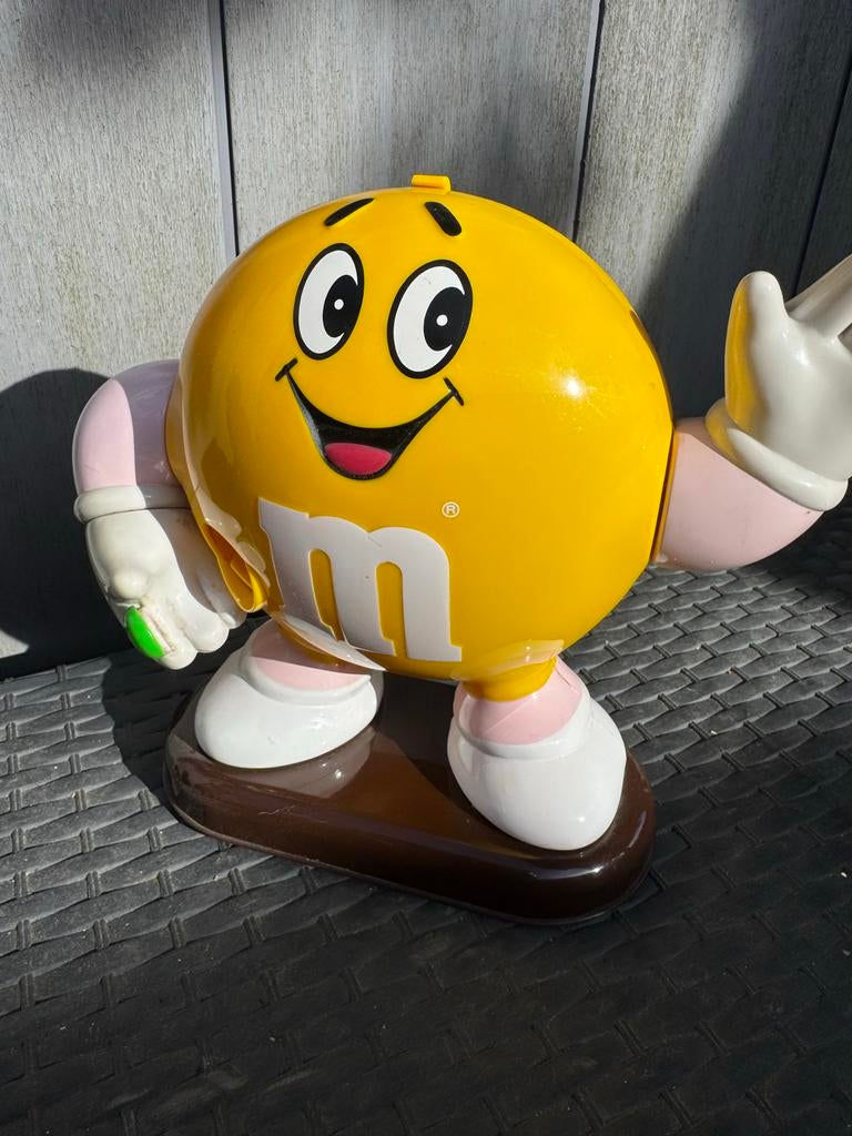 M&M's Gele Dispenser - Snoepautomaat, Ophalen of Verzenden, Zo goed als nieuw
