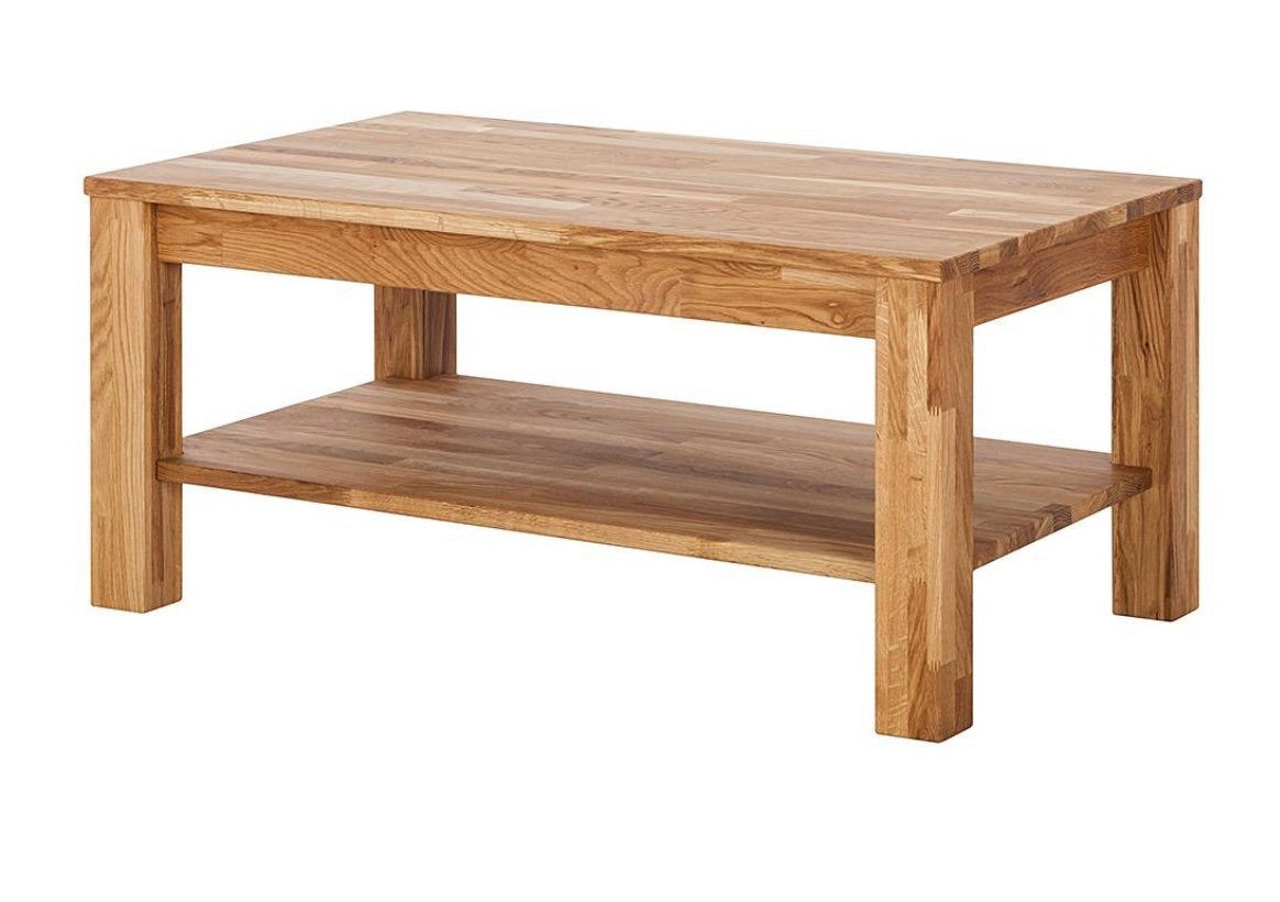 Massief eiken salontafel, Ophalen, 100 tot 150 cm, Eikenhout, 50 tot 100 cm
