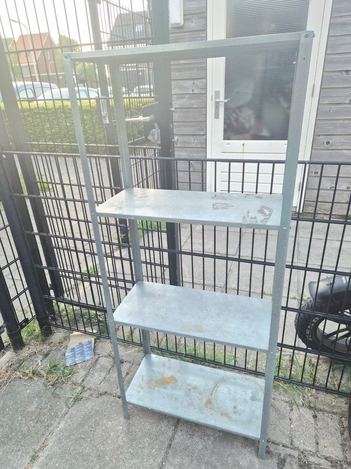Metalen rek 140x60x27 cm - Gebruikt, Ophalen of Verzenden, Gebruikt