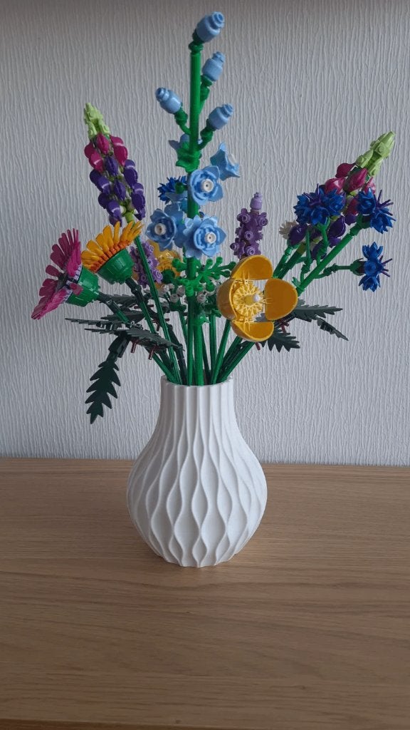 Vaas voor LEGO bloemmen, Kunststof, Overige kleuren, 3D-geprint, Nieuw