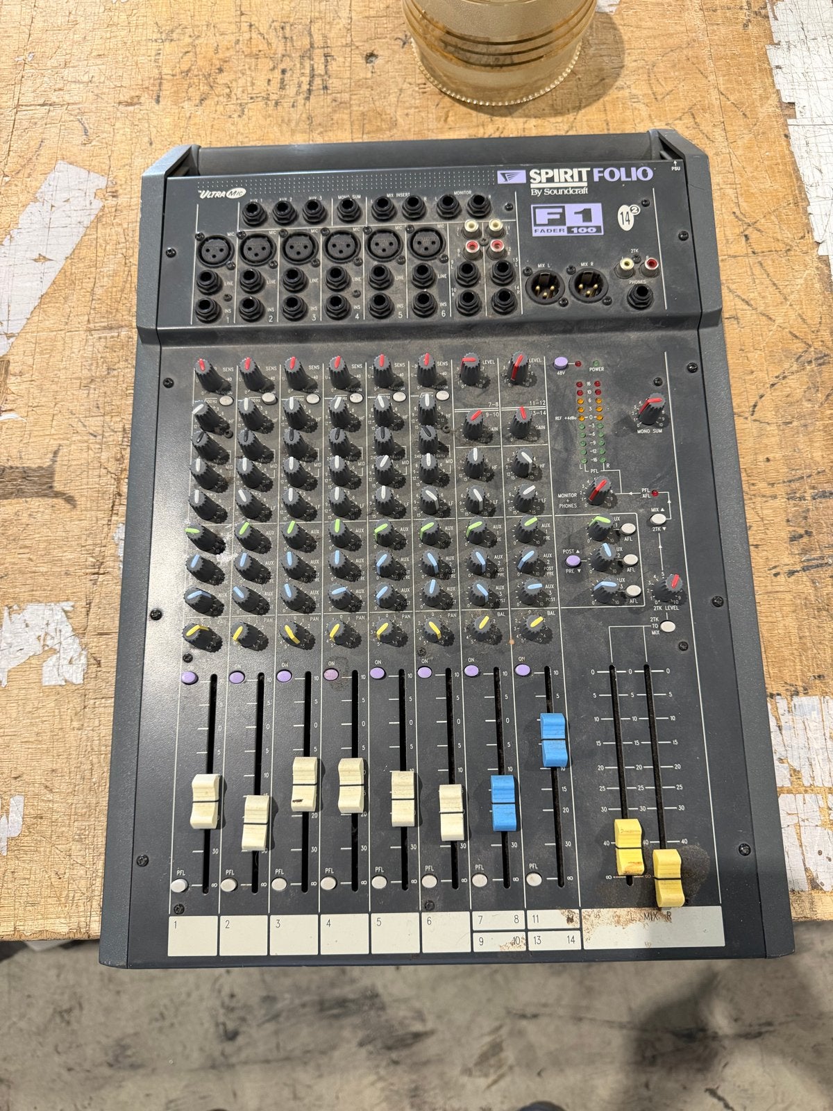 Soundcraft Spirit Folio F1 Mengpaneel - Compact & Krachtig, Muziek en Instrumenten, Mengpanelen, Ophalen, Gebruikt, 10 tot 20 kanalen