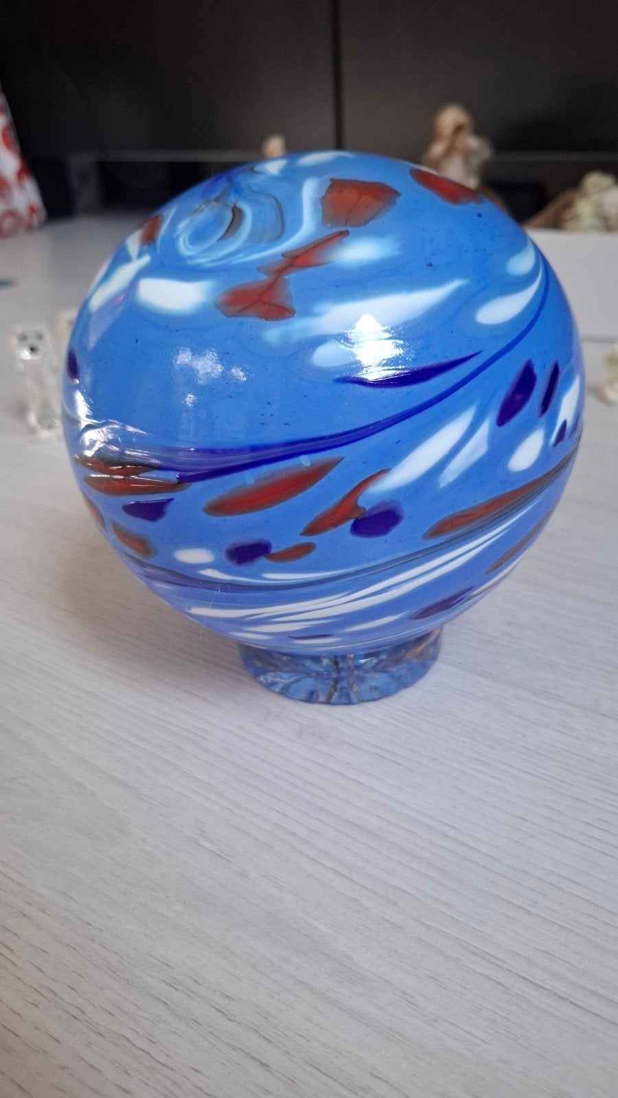 Handgeblazen Glazen Decoratie Bol, Ophalen of Verzenden