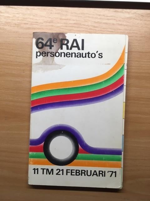 Autoboeken Catalogus  64ste RAI  personenauto's   1971    NL, Ophalen of Verzenden, Gelezen, Algemeen