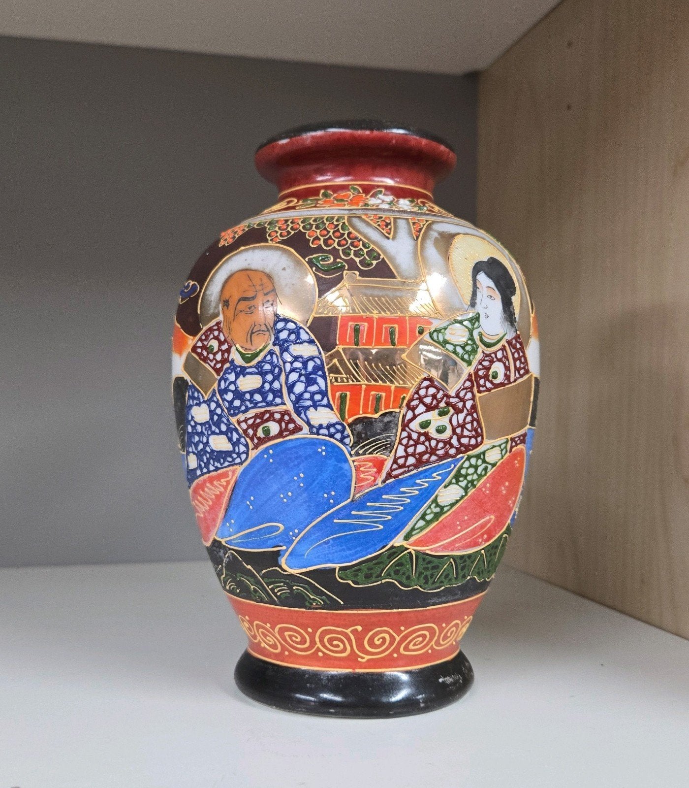 Japanse Satsuma Vaas, Antiek, Antiek en Kunst, Antiek | Porselein, Ophalen of Verzenden