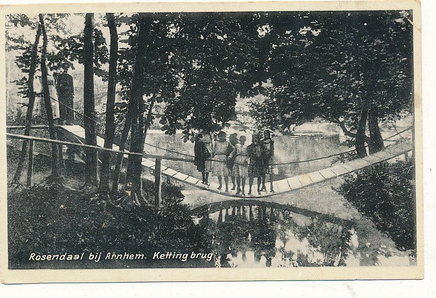 11230 Rosendaal bij Arnhem, Kettingbrug, Verzamelen, Ansichtkaarten | Nederland, Ophalen of Verzenden, 1920 tot 1940, Gelderland