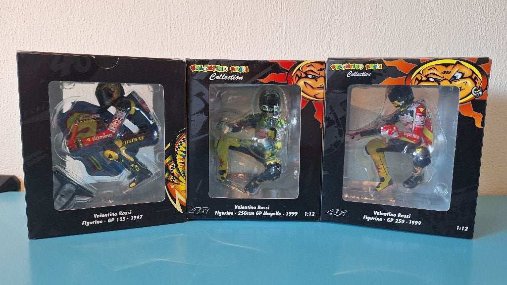 1997 & 1999 Minichamps Rossi figuur figuren 1:12, Hobby en Vrije tijd, Ophalen, Zo goed als nieuw, 1:9 t/m 1:12, Motor