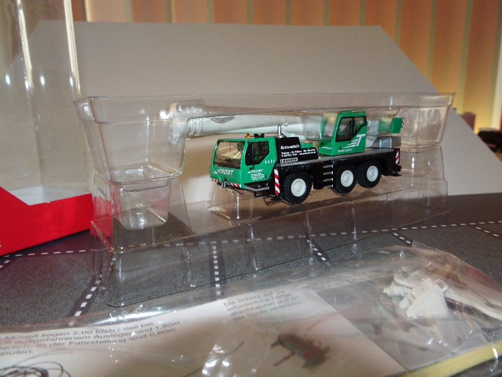 963 herpa 156912 liebherr ltm 1045/1 kraan trost 1:87 truck, Ophalen of Verzenden, Zo goed als nieuw, Bus of Vrachtwagen, Herpa