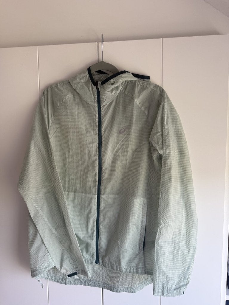 Asics Windjas – Mintgroen – Maat S, EU, Ophalen of Verzenden, Asics, Maat 46 (S) of kleiner