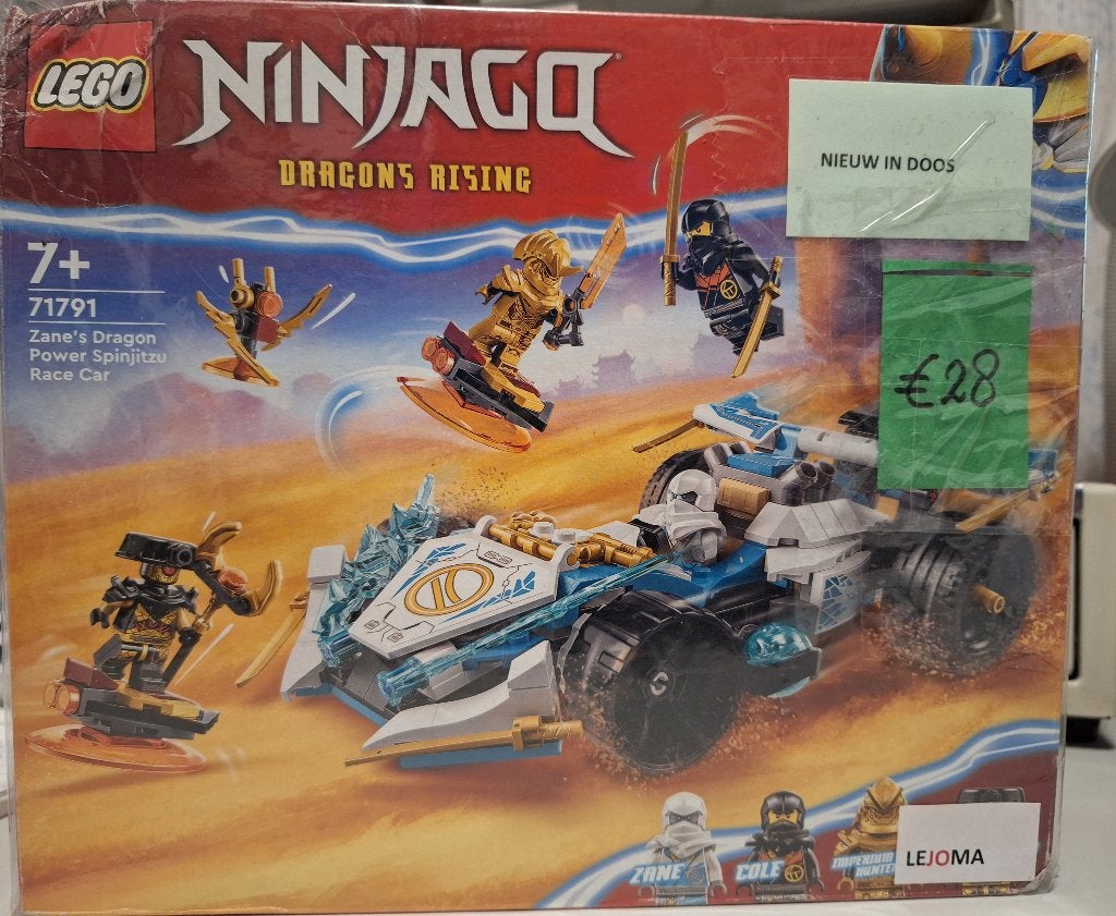 Lego 71791 Zane's drakenkracht racewagen (Ninjago), Ophalen of Verzenden, Zo goed als nieuw, Compleet, Lego