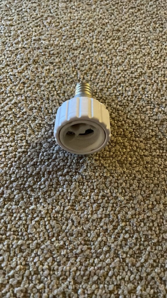 Tussenstuk van E14 naar bajonet fitting, Minder dan 30 watt, Overige typen, E14 (klein), Ophalen of Verzenden