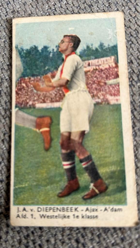 Ajax speler Jan van Diepenbeek plaatje - voor 1938, Ophalen of Verzenden
