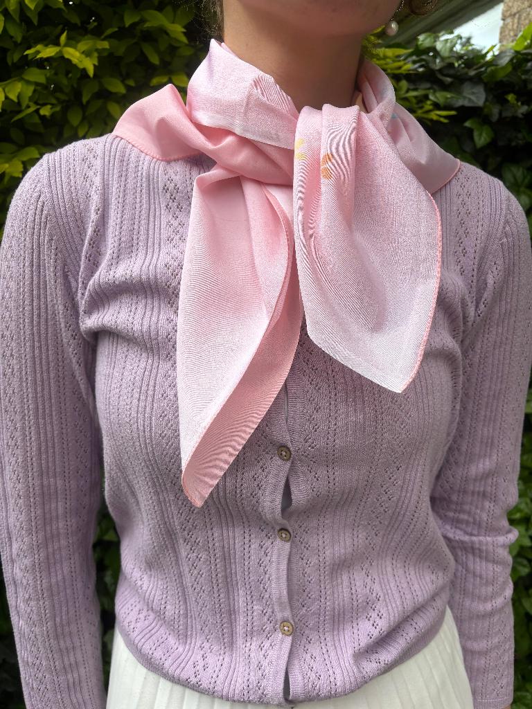 Scarf floral, Floral, Maat 46/48 (XL) of groter, Ophalen of Verzenden, Zo goed als nieuw