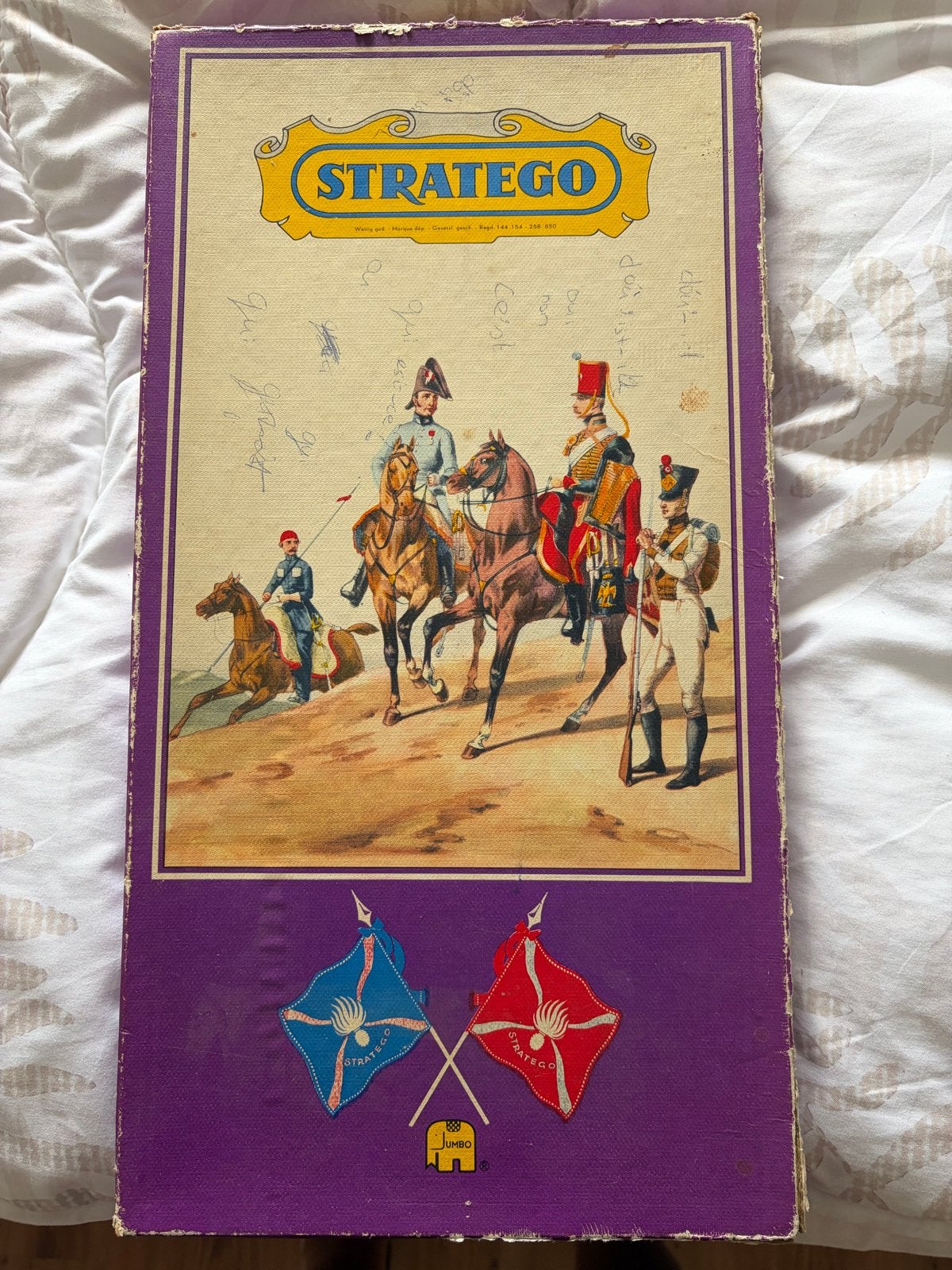 Vintage Stratego Bordspel - Jumbo Editie, Een of twee spelers, Ophalen, Gebruikt