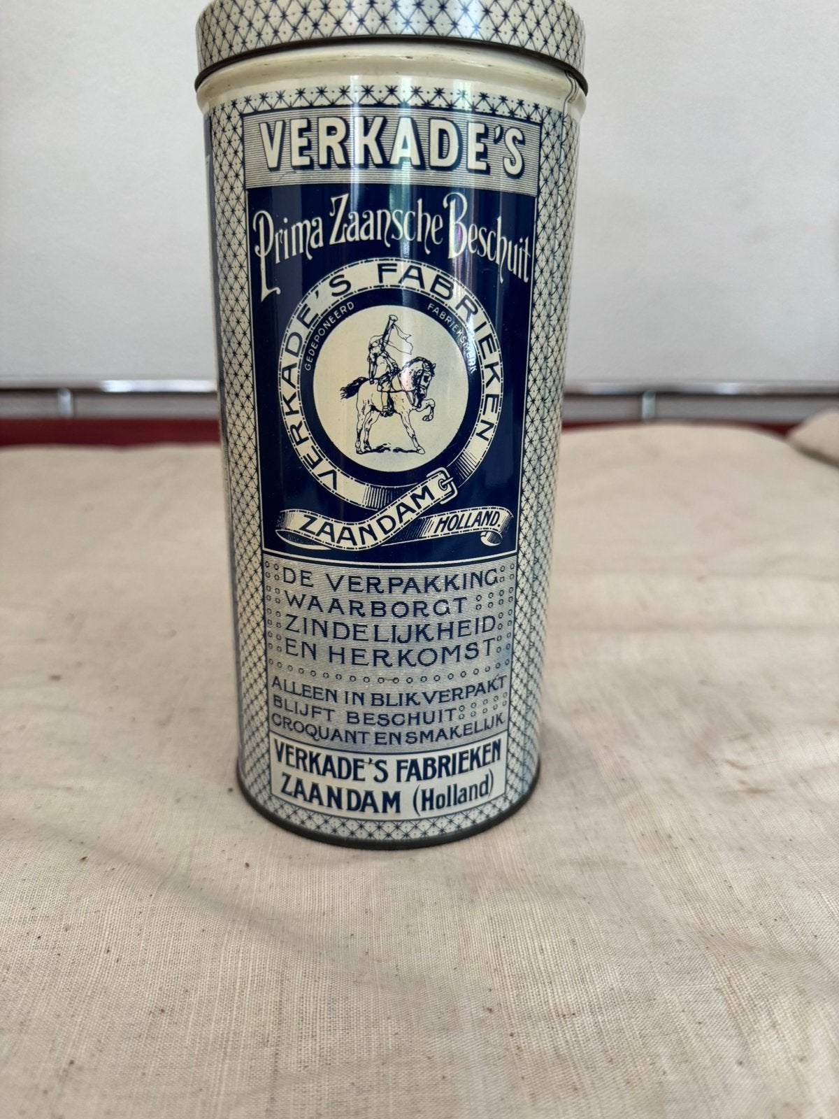 Verkade Blik,vintage,Jubileumuitgave, 1986, Ophalen of Verzenden, Zo goed als nieuw, Beschuit, Verkade