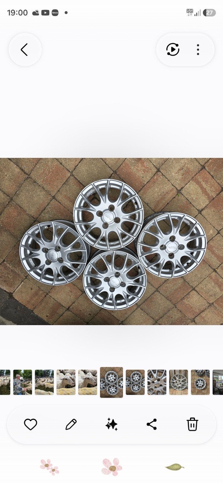 Set van 4 Anzio velgen - 15 inch, Ophalen, Gebruikt, 15 inch, Velg(en)