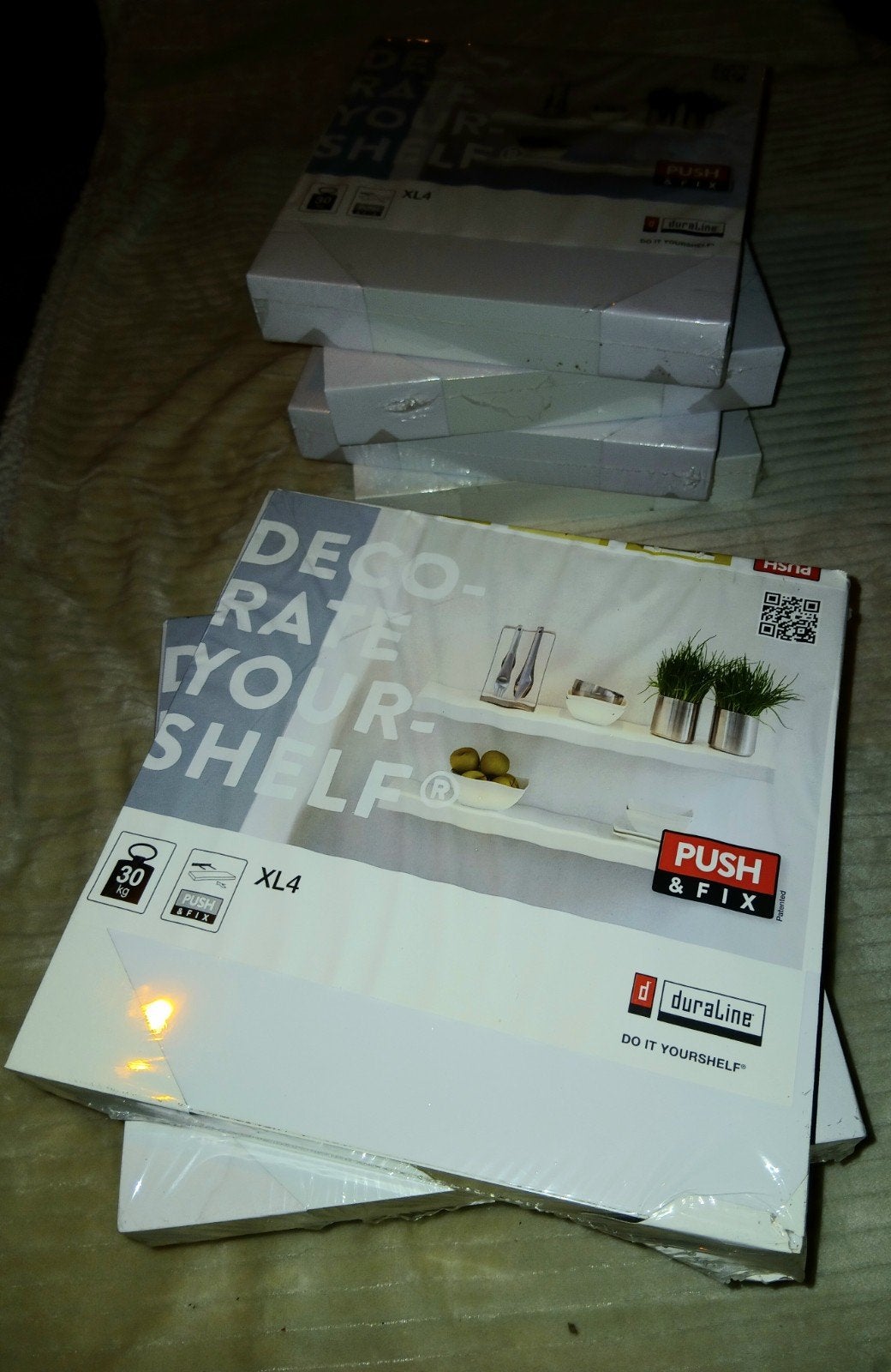 Set van 8 x Nieuw: Duraline Zwevende Wandplanken XL4 Push &, Huis en Inrichting, Ophalen of Verzenden, Nieuw