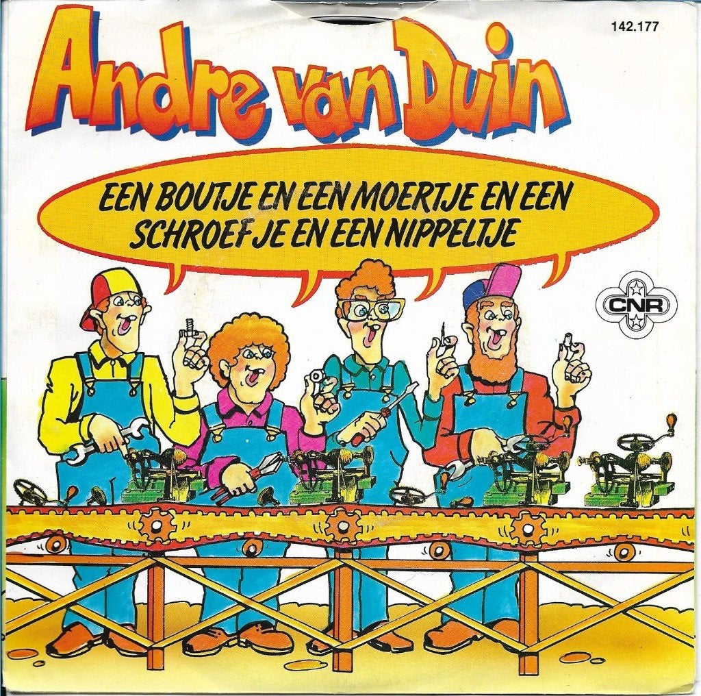 André van Duin - Een boutje en een moertje en een schroefje, Ophalen of Verzenden, Gebruikt, 7 inch, Nederlandstalig