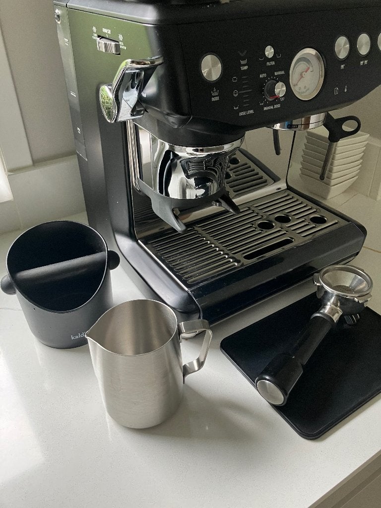 Barista Express koffiezetapparaat, Witgoed en Apparatuur, Koffiezetapparaten, Ophalen, Gebruikt, Espresso apparaat, 10 kopjes of meer