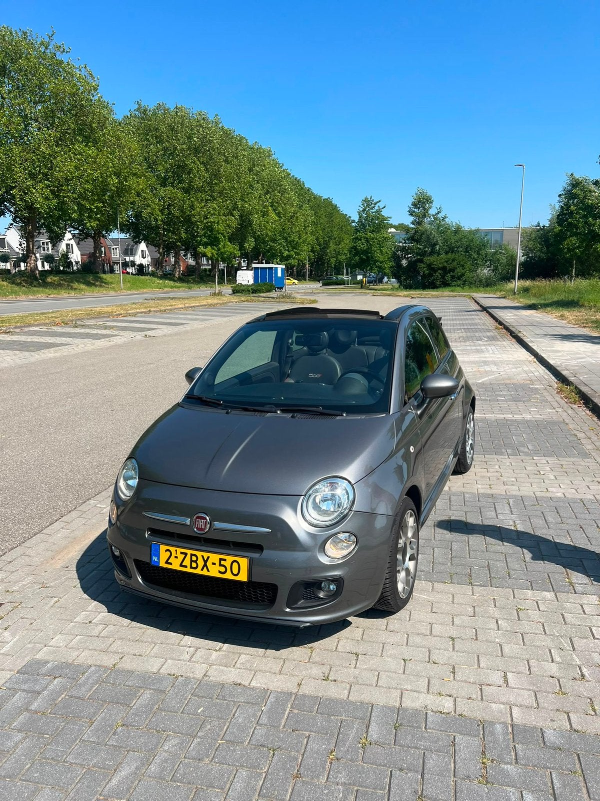 Fiat 500 0.9 Twinair automaat , cabrio, Stof, Start-stop-systeem, Origineel Nederlands, 26 km/l