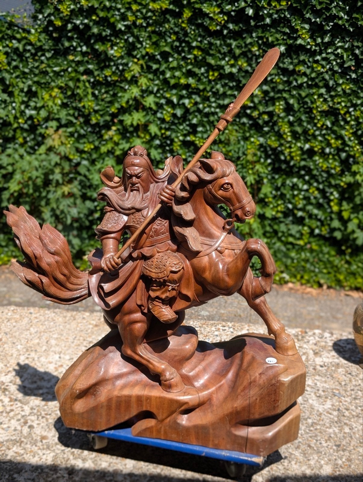 Groot oosterse houten beeld €445.  110 cm hoog, Antiek en Kunst, Ophalen