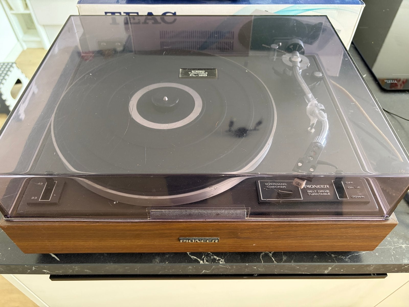 Pioneer Platenspeler PL-120 met Audio-Technica element, Audio, Tv en Foto, Platenspelers, Ophalen, Gebruikt, Platenspeler, Pioneer