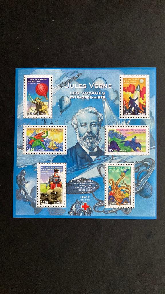 Frankrijk blok 85 Juul Verne rode kruis/282 A, Postzegels en Munten, Ophalen of Verzenden
