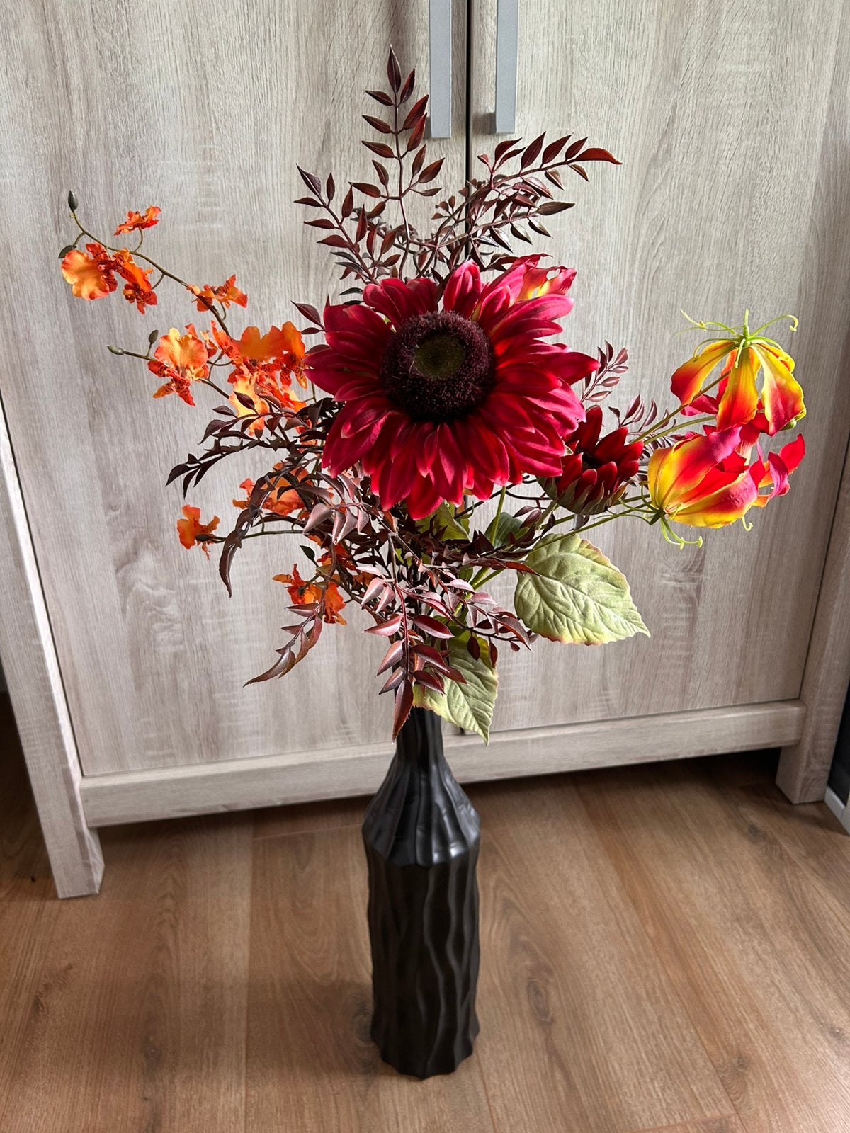 Mooie bos kunstbloemen, Huis en Inrichting, Woonaccessoires | Kunstplanten en Kunstbloemen, Ophalen of Verzenden, Gebruikt