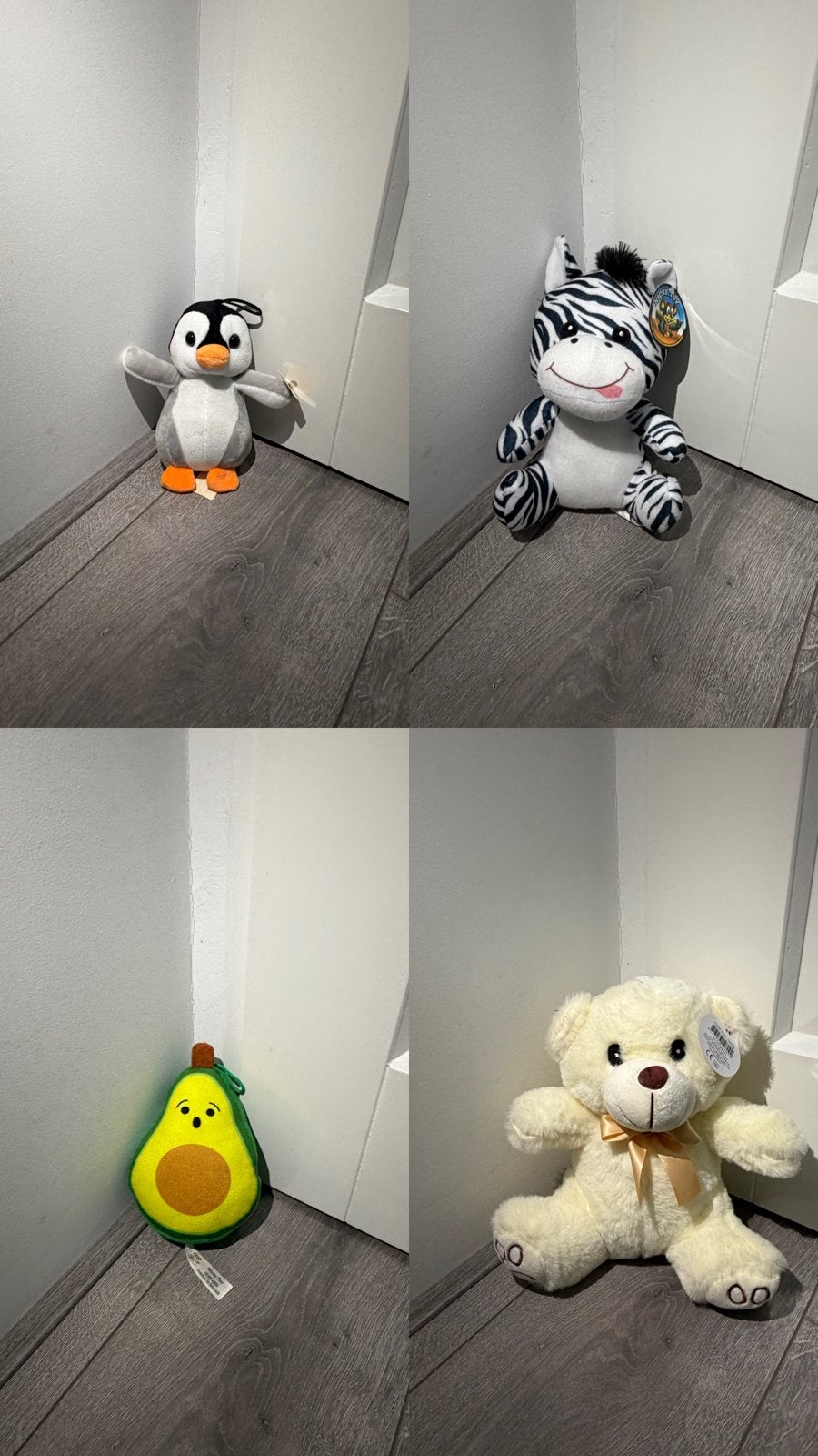 Diverse knuffels: Pinguïn, Zebra, Avocado, Teddybeer, Kinderen en Baby's, Overige merken, Overige karakters, Overige typen, Ophalen of Verzenden
