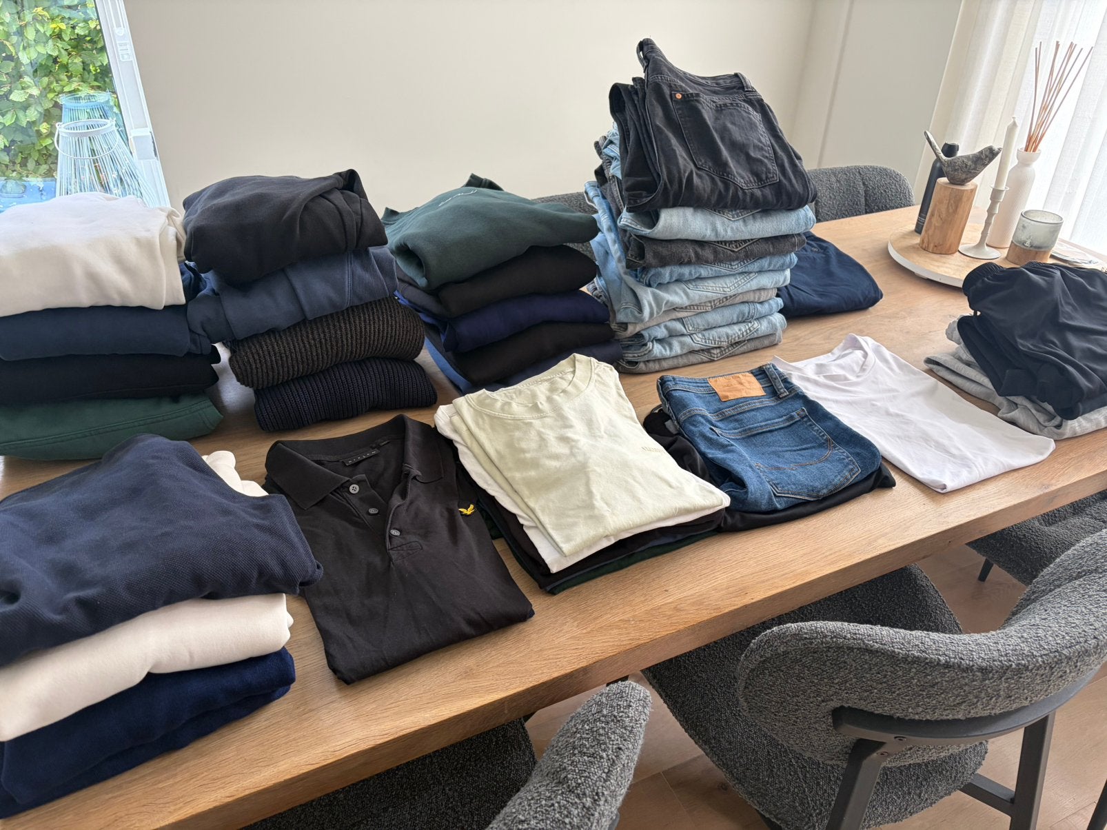Kledingpakket (maat L, heren/jongens), Ophalen, Gedragen