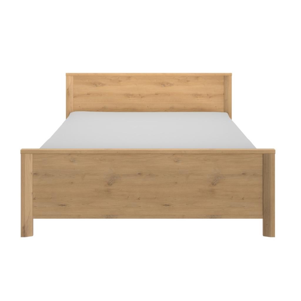 Lugano 2-persoonsbed - 140x200 - Eiken, Huis en Inrichting, Slaapkamer | Bedden, Niet ingevuld, Niet ingevuld, Niet ingevuld
