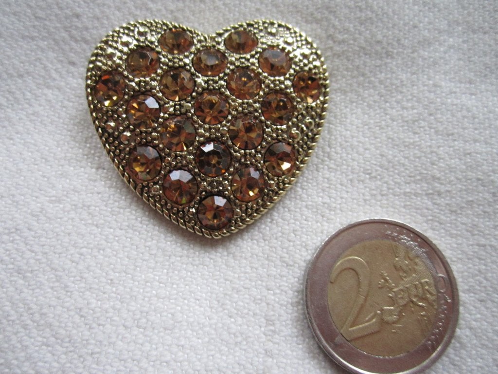 52.   Schitterene oude broche, Liz Claiborne, Ophalen, Overige materialen, Broche