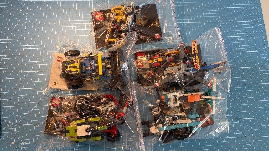 LEGO Technic 8 sets, Gebruikt, Lego, Inclusief instructies, Ophalen of Verzenden