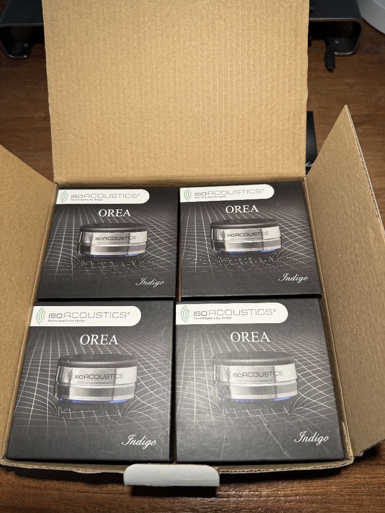 set iso acoustics Orea Indigo 4 stuks, Verzenden, Gebruikt