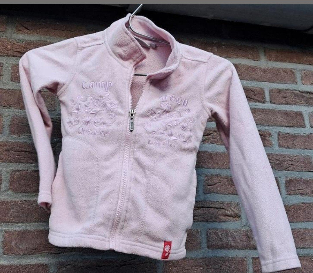 Roze vest 116. Met borduursel. Emoi, Ophalen of Verzenden, Meisje, Trui of Vest