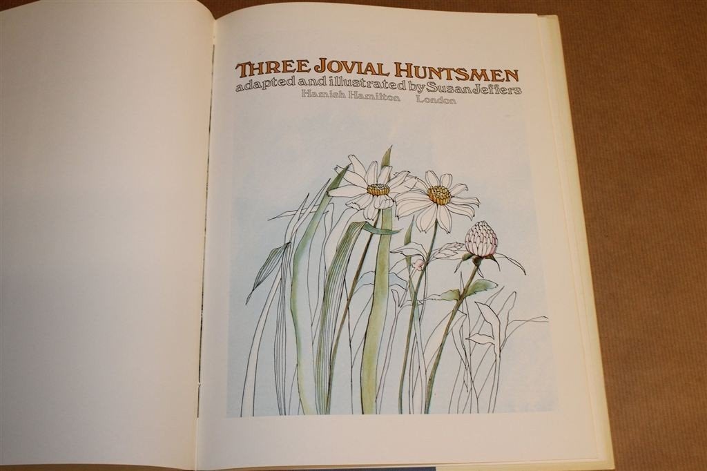 Drie Vrolijke Jagers [1973] — Vintage Prentenboek, Ophalen of Verzenden, Gelezen