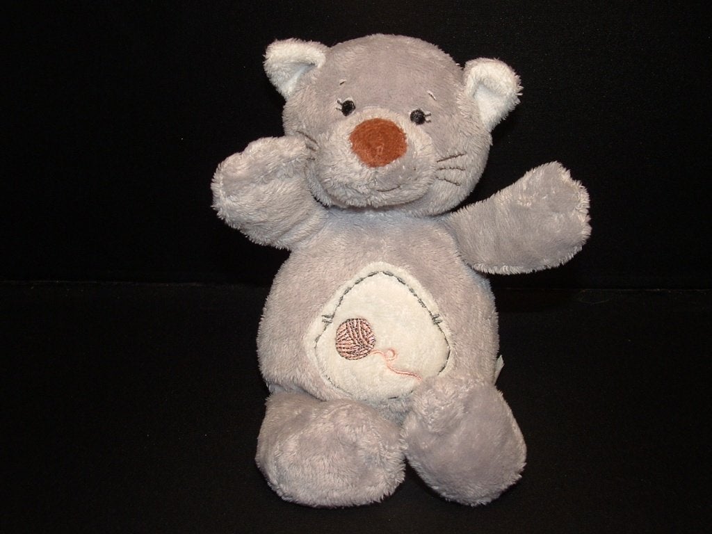 EDDY TOYS POES/ KAT BABYFRIENDS VELOURS GRIJS MET WITTE, Ophalen of Verzenden, Nieuw, Overige typen