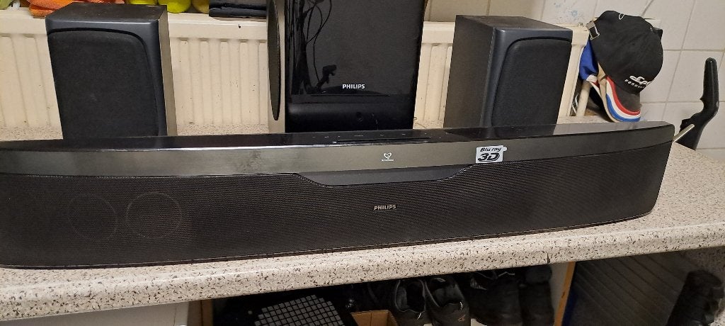 Soundbar met subwoofer Philips, Audio, Tv en Foto, Ophalen, Zo goed als nieuw