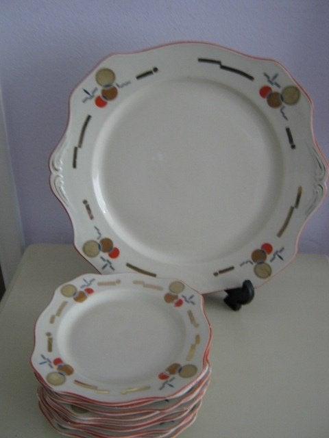 Art Deco Gebakstel, Antiek en Kunst, Ophalen of Verzenden