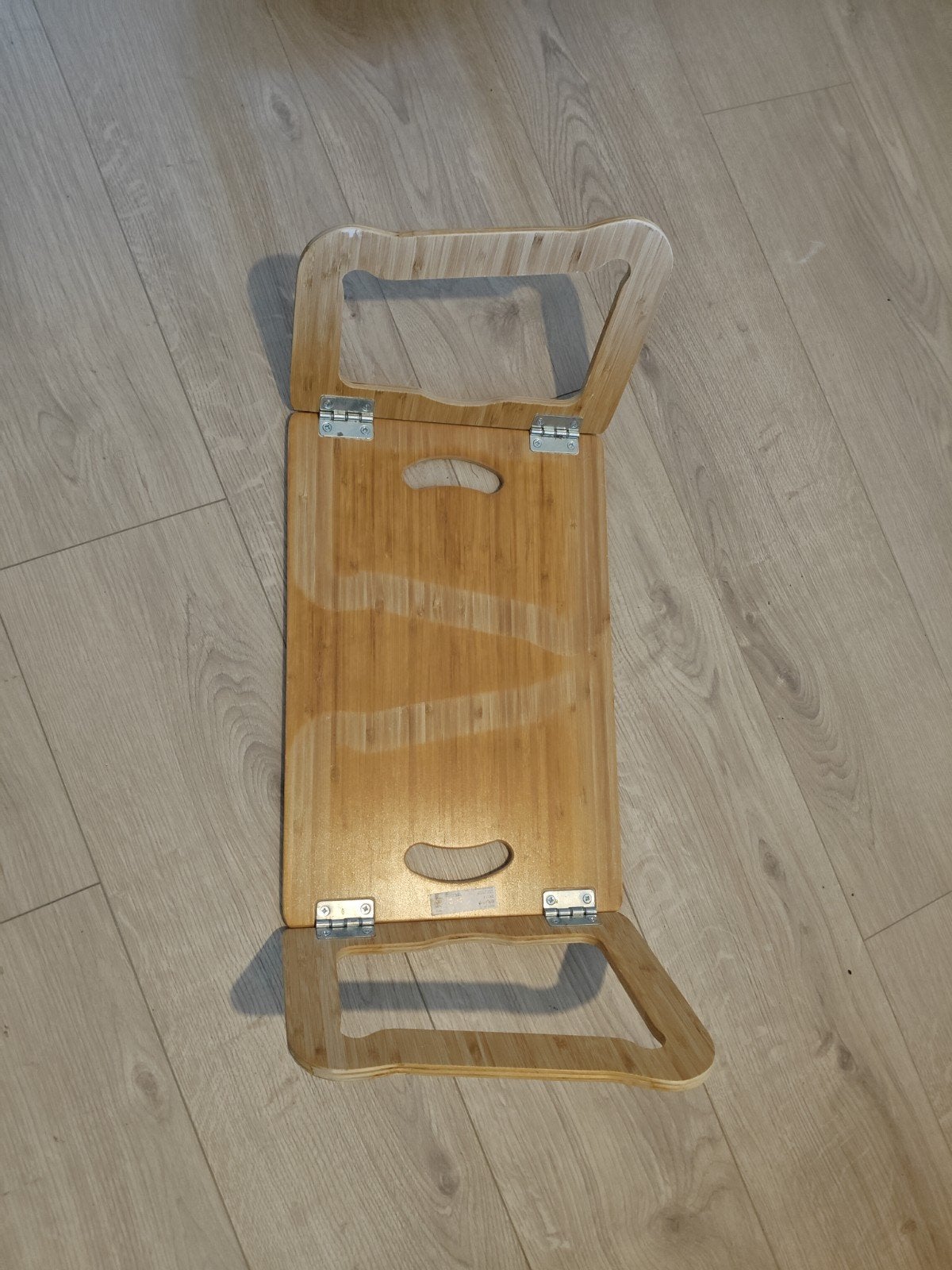 Opvouwbaar bamboe bedtafeltje / laptoptafel, Minder dan 45 cm, Gebruikt, Modern, functioneel, Rechthoekig
