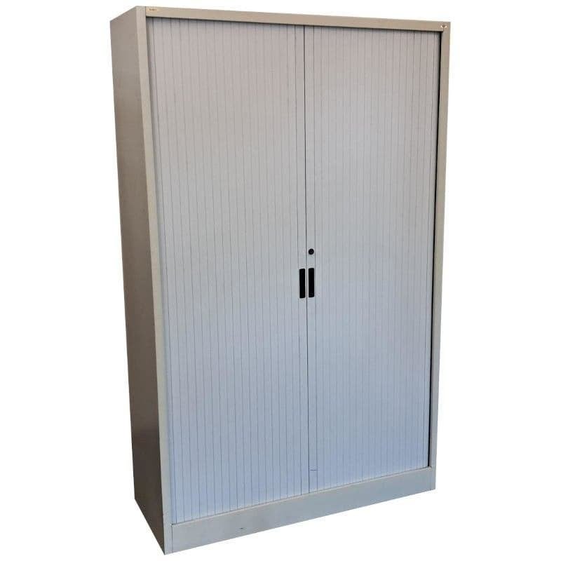 Amerland Roldeurkast Lichtgrijs 195 x 120 x 47, Gebruikt, 100 tot 150 cm, Ophalen of Verzenden, Metaal
